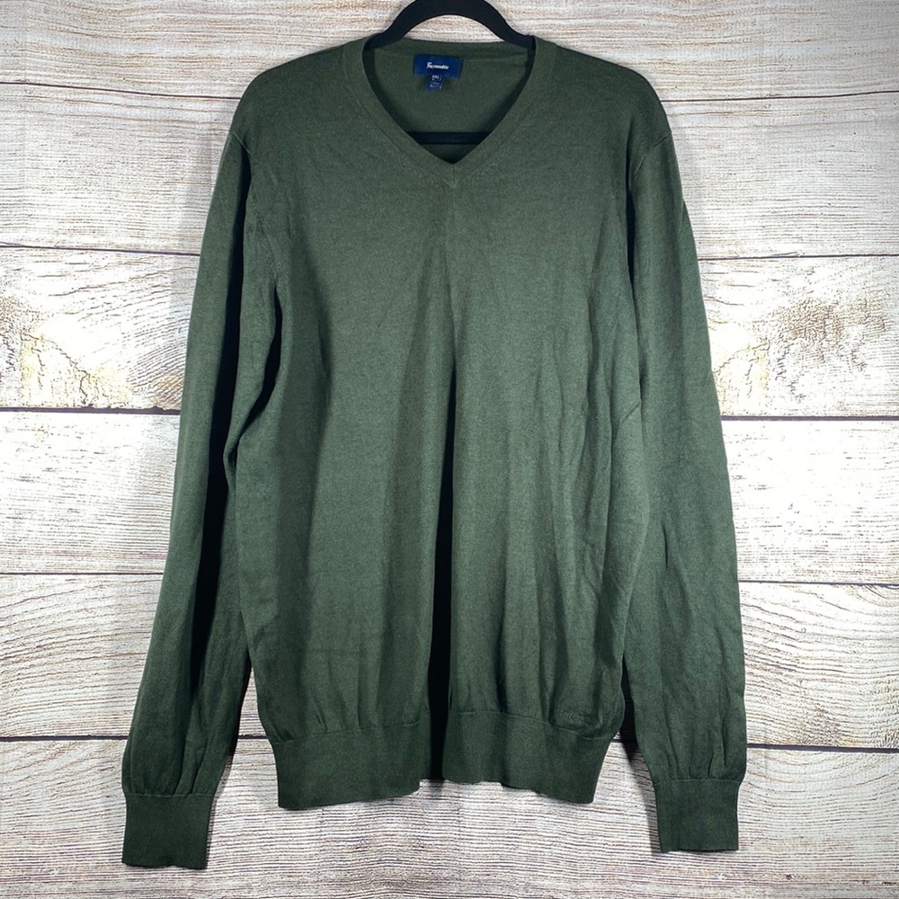 Men’s Falconnable V-Neck Silk/Cashmere Pullover Sweater XXL Tall